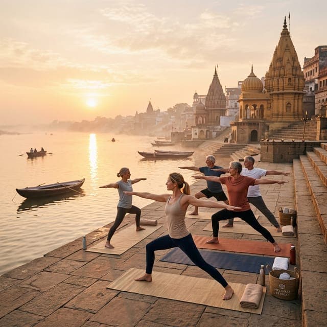 Riverside Yoga Session